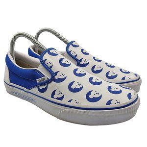 Vans X Choc Hospital White Blue Casual Slip On Shoes - Mens 6.5 - Womens 8